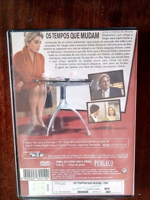 Os Tempos que Mudam - André Téchiné, Catherine Deneuve, G. Depardieu