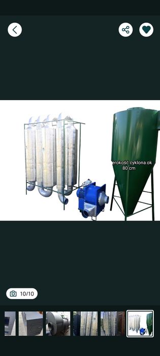 Suszarnia aerodynamiczna do trocin, pelletu z wentylatorem