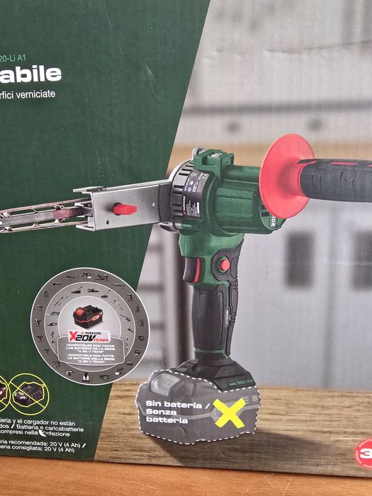 Lixadeira de banda Parkside 20V