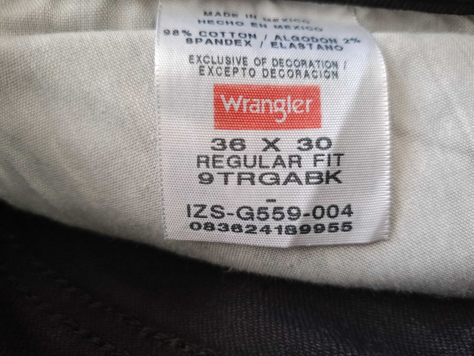 WRANGLER Regular Fit r.38x30 Stan BDB Okazja