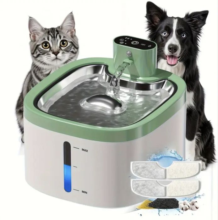 Бездротовий автоматичний фонтан поїлка для води для котів