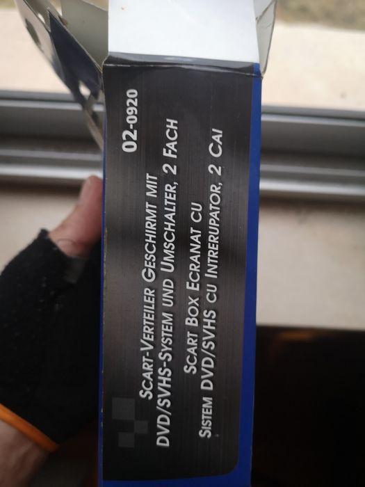 Distribuidor Comutador Scart Macho / 2Scart Fêmea Edh NOVO