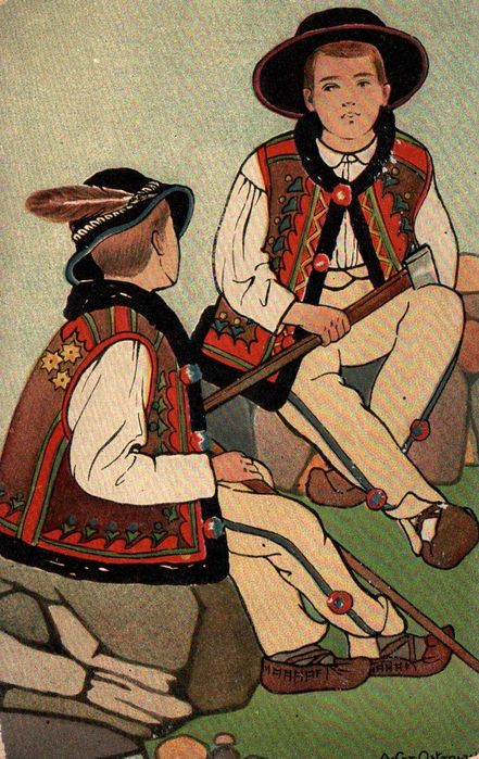 Pocztówka Folklor