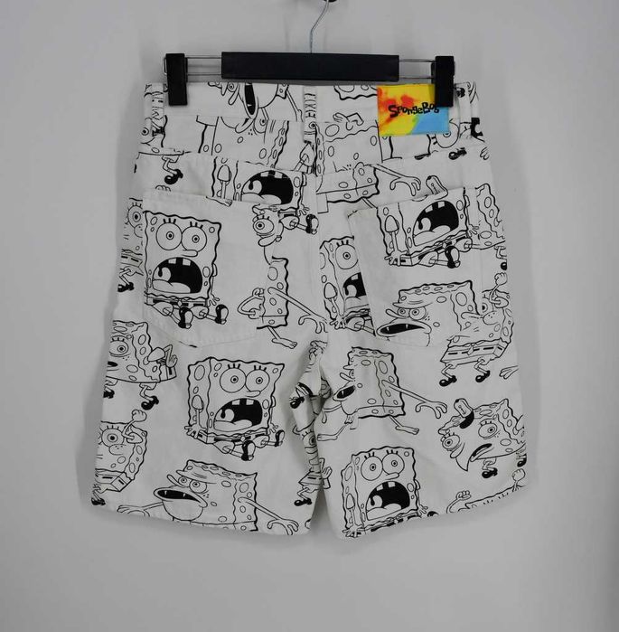 Jeansowe spodenki Bershka Sponge Bob 38