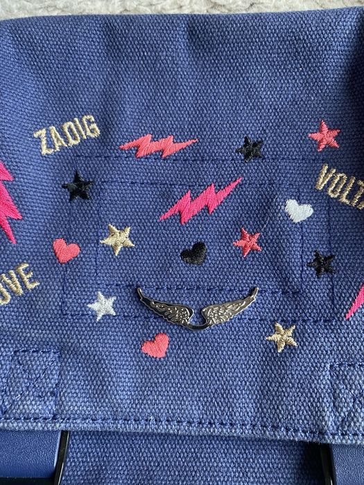 Mala bolsa de ganga Zadig e Voltaire bordada love yourself