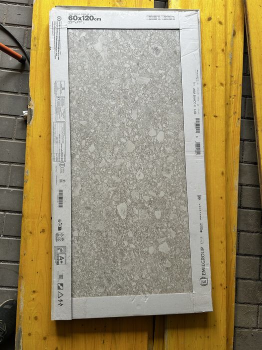 Płytka gresowa Lombarda Bianco 60x120 Mat imitująca lastryko