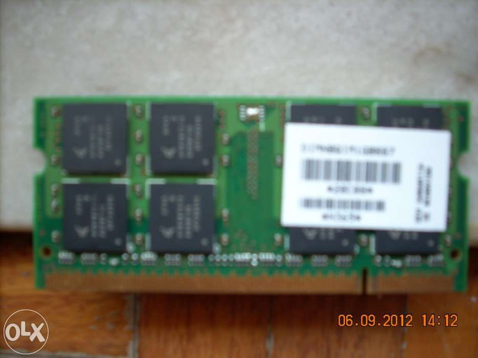 2 memórias ram de 1 GB para portátil