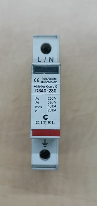 Ogranicznik przepięć Typ 2 (C) 20/40KA