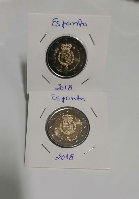 Moeda comemorativa UNC 2€ - Espanha 2018