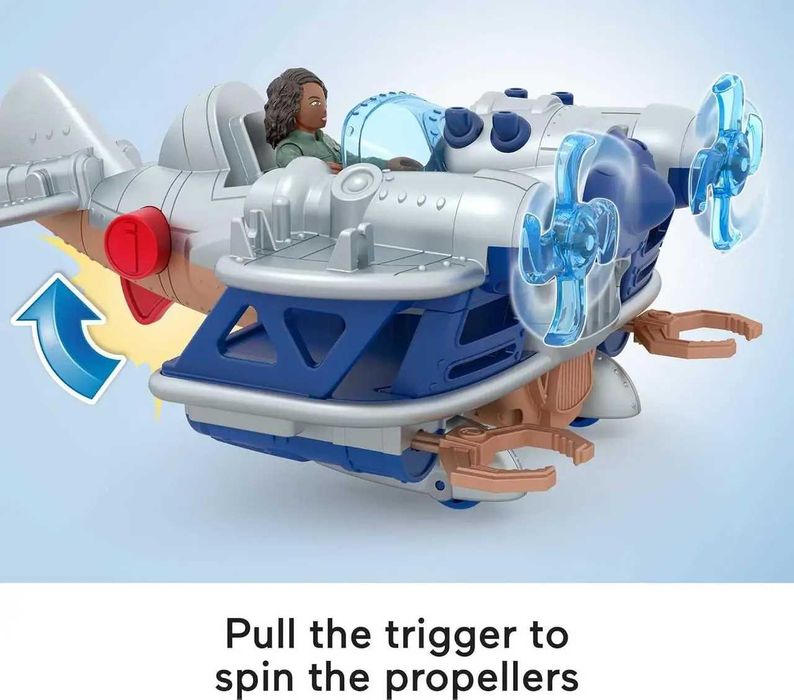 Игровой набор Кайла Уоттс и самолёт Парк Юрского периода Fisher-price