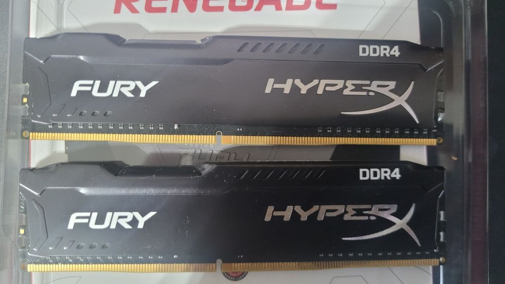 Ram 2 x 8gb  HyperX Fury Black 2133mhz ddr4 cl14 DIMM