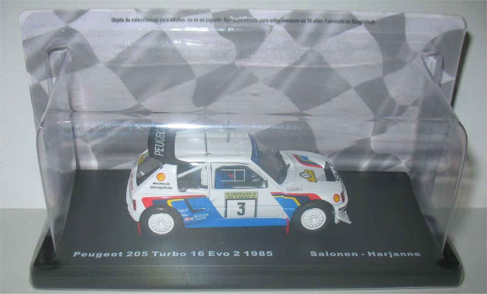 Peugeot 205 Turbo 16 E2 -Vencedor Rally 1000 Lagos 1985- Timo Salonen