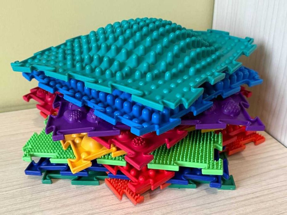 Ортопедичний масажний килимок масажер 10 пазлів  Коврик ортопедический