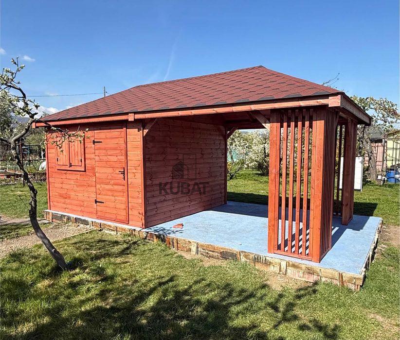 Domek ogrodowy 3x6 | domek na dzialke z altanka | domek narzedziowy | altanki