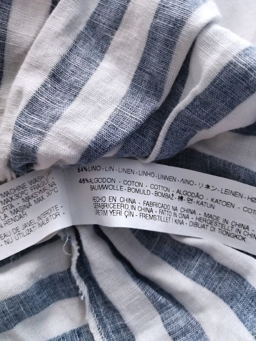 Zara nowa bluzka baskinka paski r. 36 S