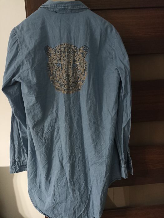 Koszula dłuższa dzinsowa