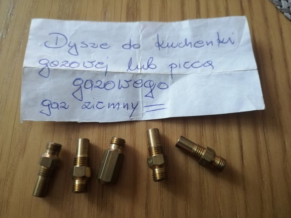 Dysze do pieca gazowego lub kuchenki