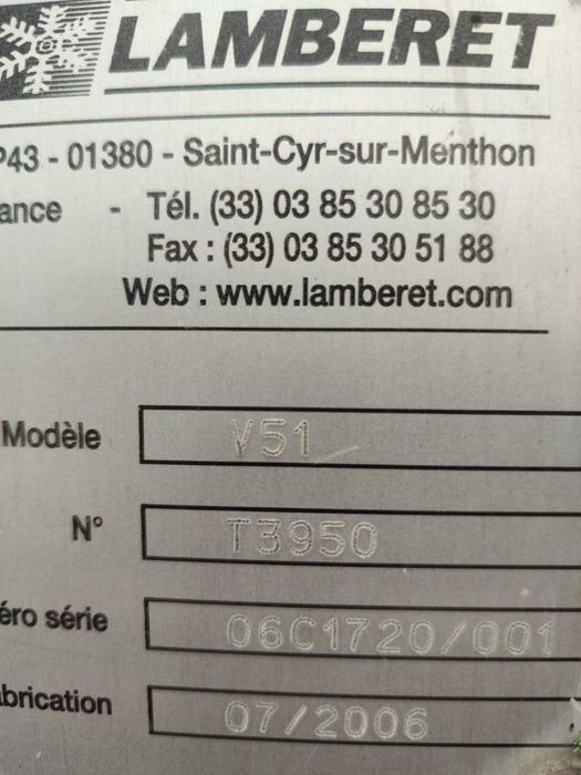 Mitsubishi Fuso Canter 3C13 Frigorífico Lamberet + Carrier 2006 - 54.000 km