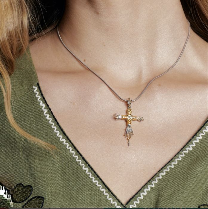 Підвіс Лялька-Мотанка з позолотою