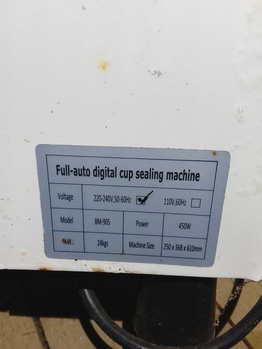Zgrzewarka do kupków full-auto digital cup sealing machine - bm 905