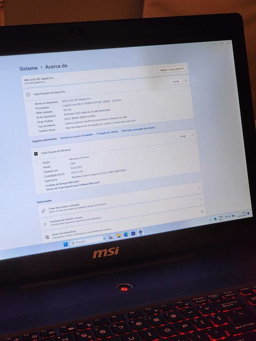 Notebook Gamer MSI GS70 2PE Stealth Pro