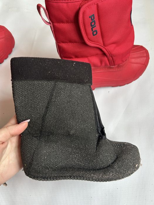 зимние непромокаемые сапоги чоботи с валенком polo Ralph Lauren 31p