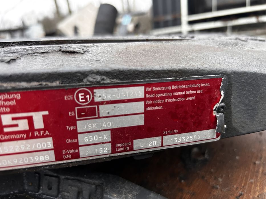 Tir Siodło JOST do samochodu Cieżarowego