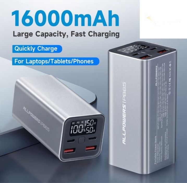 Powerbank all powers 65w banco de energia
