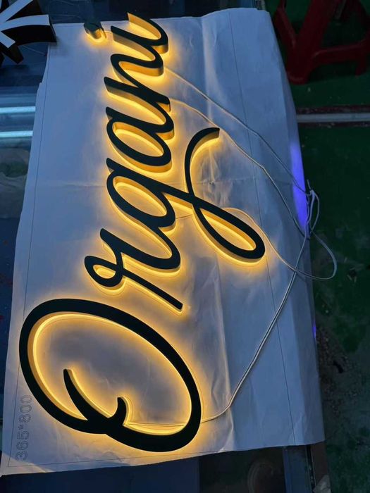 Reclamos Luminosos LED - Letras Monobloco Personalizadas 3D, Corte CNC