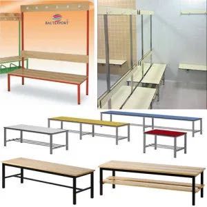 Banco Balneario Vestiario c/Cabides p/Ginasio Escolas Fábricas Novo