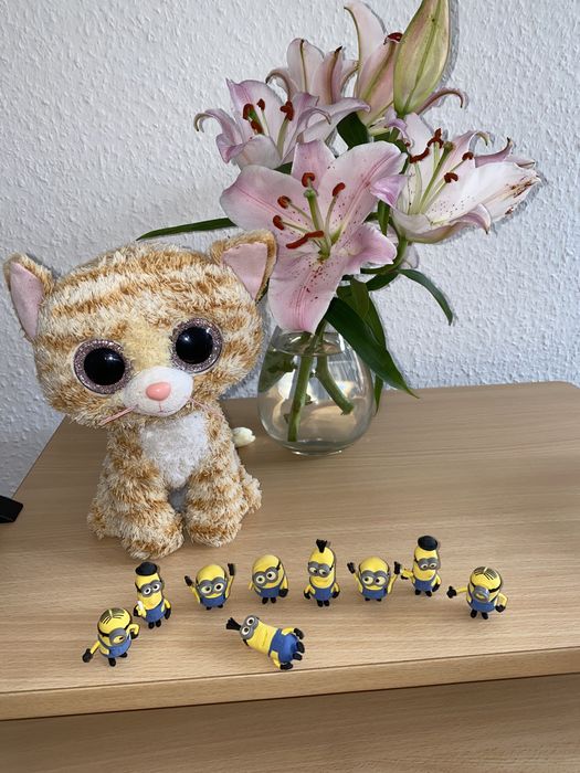 мягкие игрушки глазастики, попит, Миньены,Мишка,Черепаха