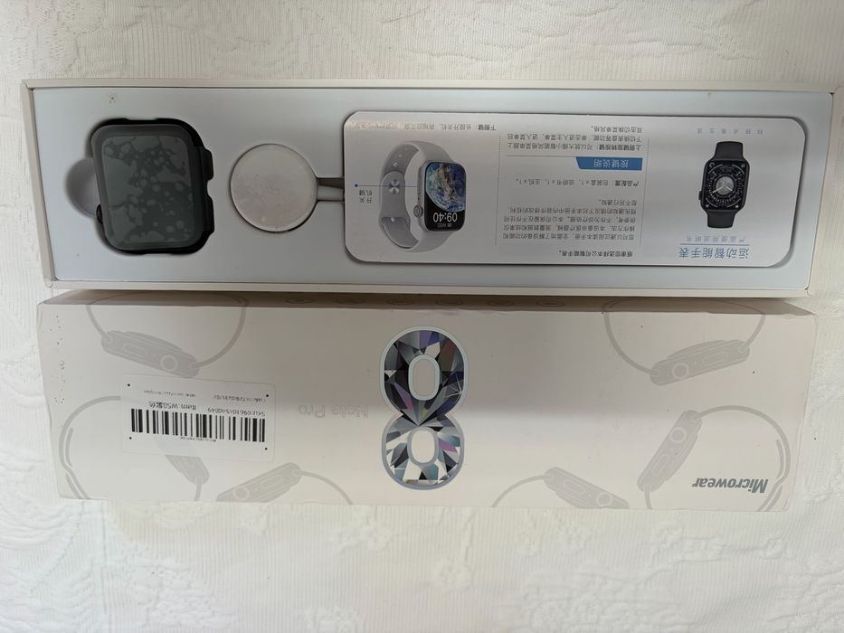 Microwear 8 Note Pro Smartwatch – Caixa Original