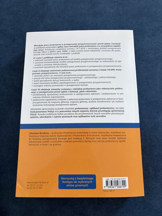Zdzisław Brodzisz Metodyka pracy prokuratora