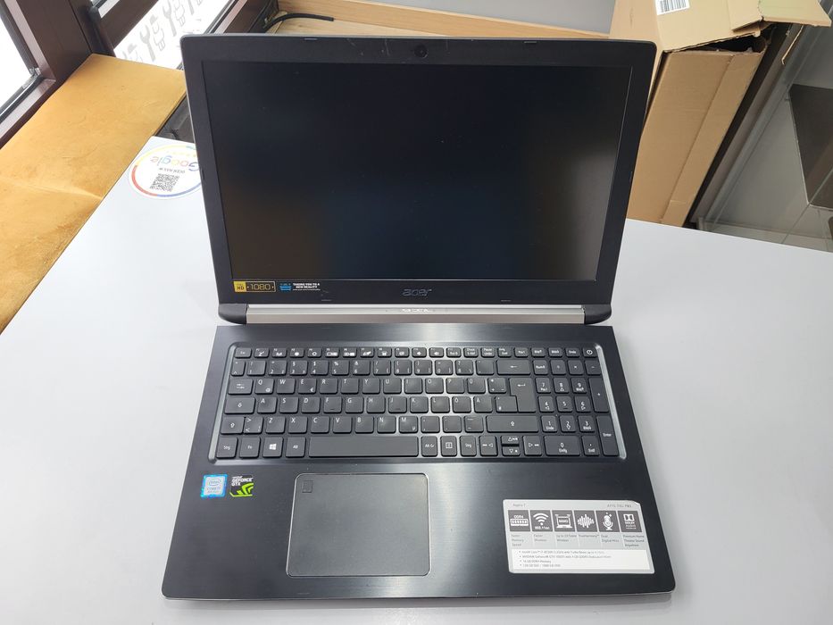Laptop Gamingowy ACER A715-72G i7-8750h 16Gb Gtx1050ti 4Gb Win11