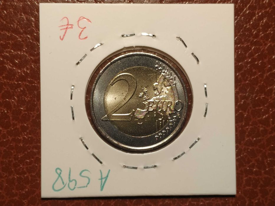 A598 moeda de 2 euro de 2024 Policia Nacional - Espanha