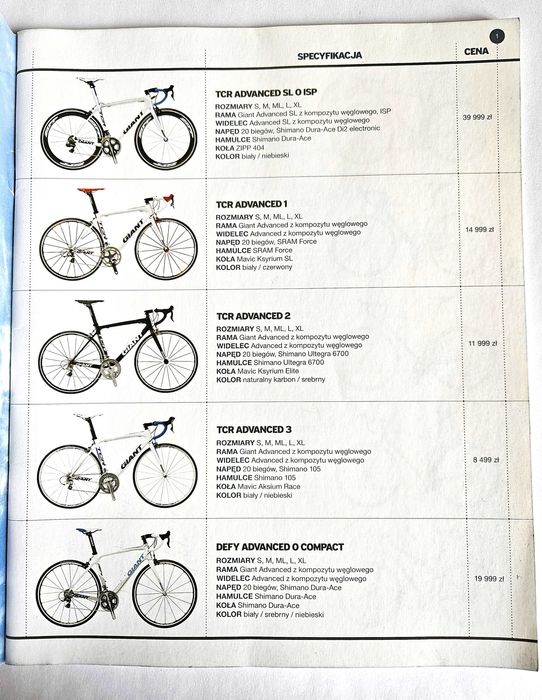 Katalog rowerów GIANT 2010