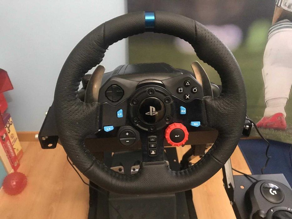 Volante Logitech G29 Driving Force + Suporte + Manete de mudanças