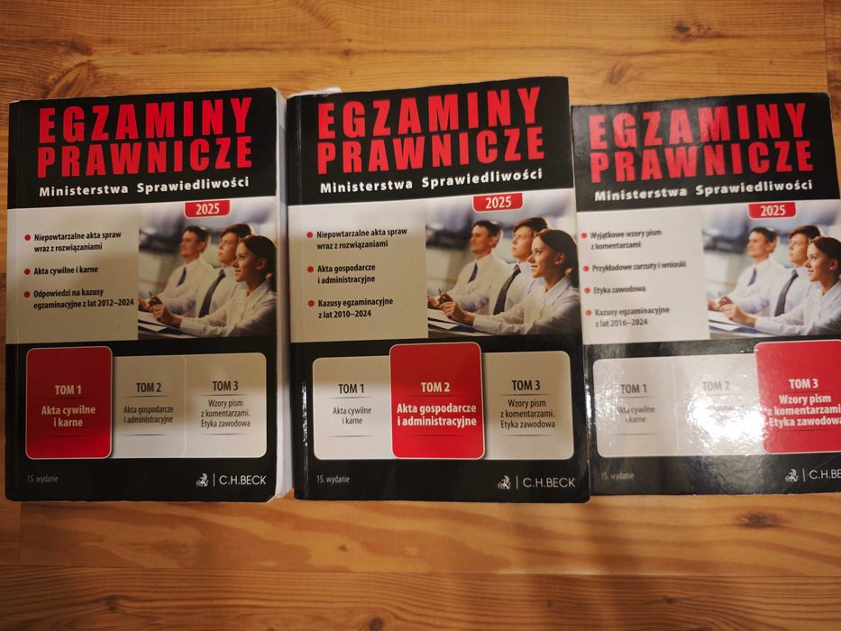Egzaminy Prawnicze Tom I -III  CH Beck 15 wydanie (czarna seria)