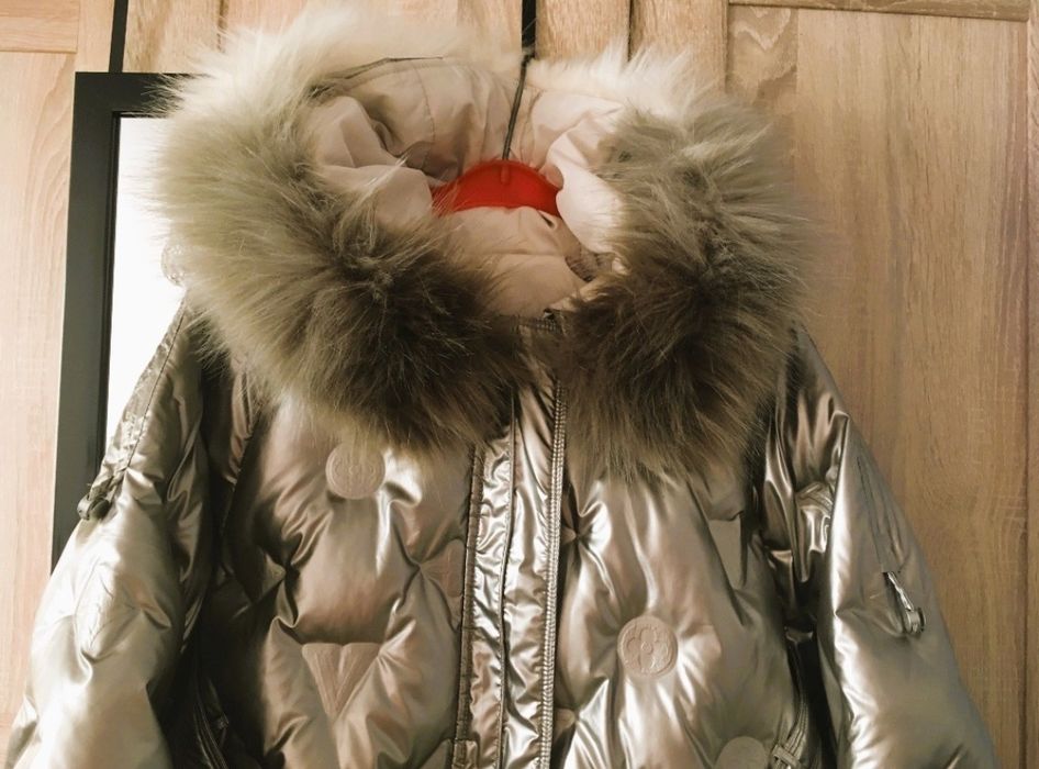 Piękna kurtka srebrno złota XXXL nowa