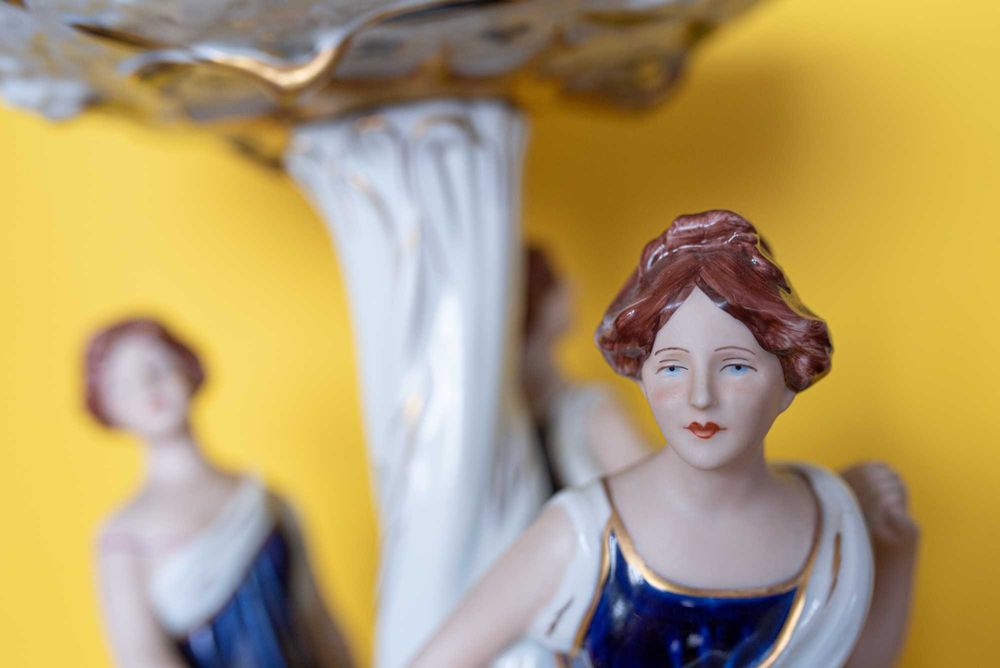 Porcelanowa Figurka Royal Dux-Patera lata 80 Stan Perfekt