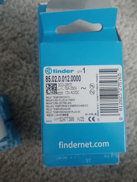 Relé 12V AC/DC Temporizado (10A -250V) NOVO