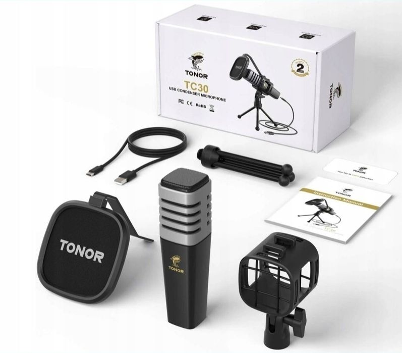 Mikrofon studyjny pojemnościowy Tonor