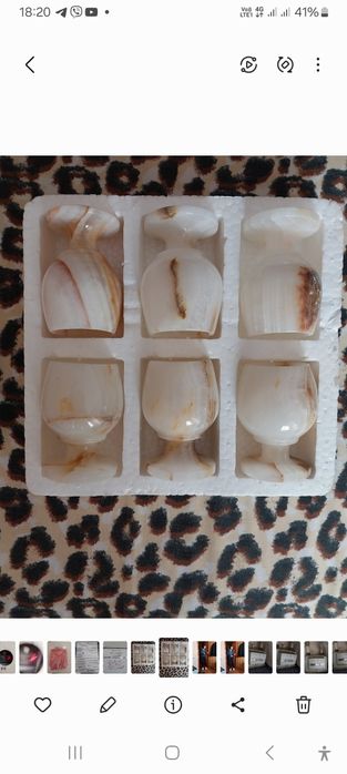 Рюмки из Оникса. На подарок. Новые