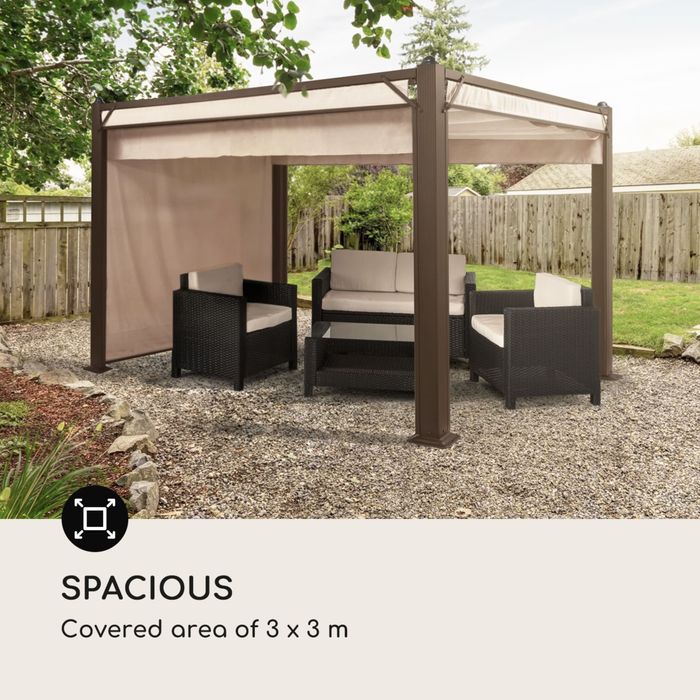 Pawilon zadaszenie tarasu Pantheon Cortina Rust [rdzawy) 3 x 4m