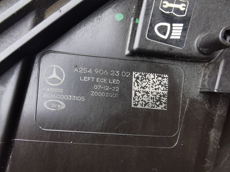 Mercedes GLC W254 A254 FULL LED Digital Light Lewa Lampa A2549062302 Orginal
