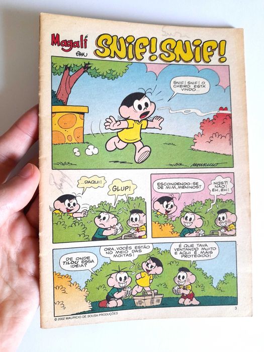 Livro BD Magali de 2002 Turma da Mônica para Coleção