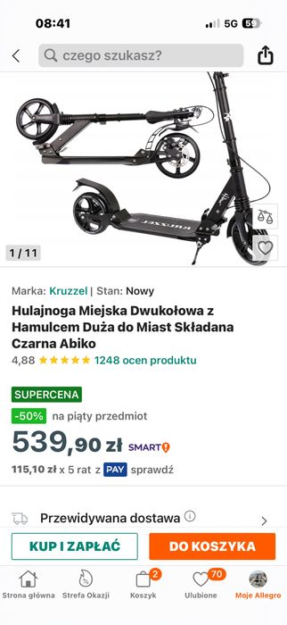Sprzedam hulajnogi dzieciece marki Kruzzel