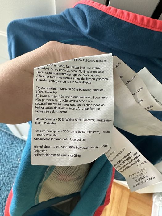 Nowa rozsuwana bluza Regatta 34 xs wełna