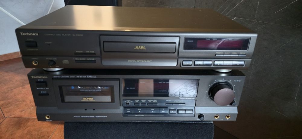 Magnetofon i CD technics