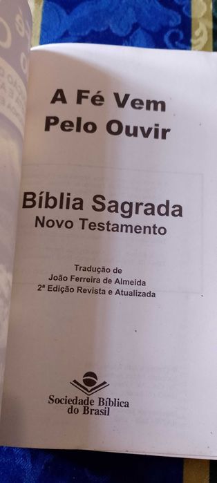 A Fé vem pelo ouvir, Bíblia Sagrada Novo Testamento
